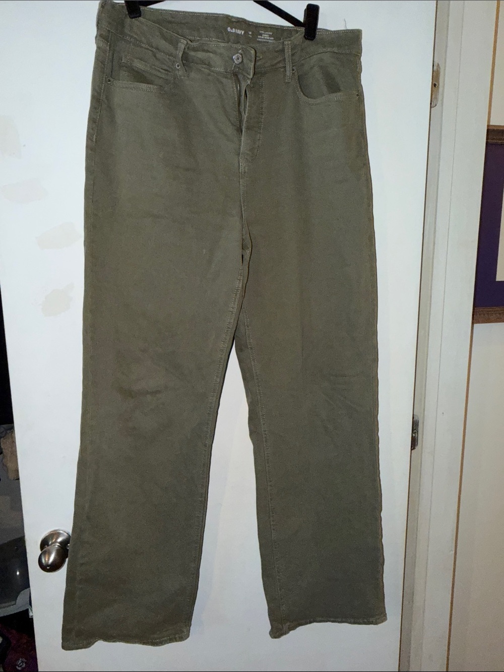 Old Navy Wide Leg Pants in Olive